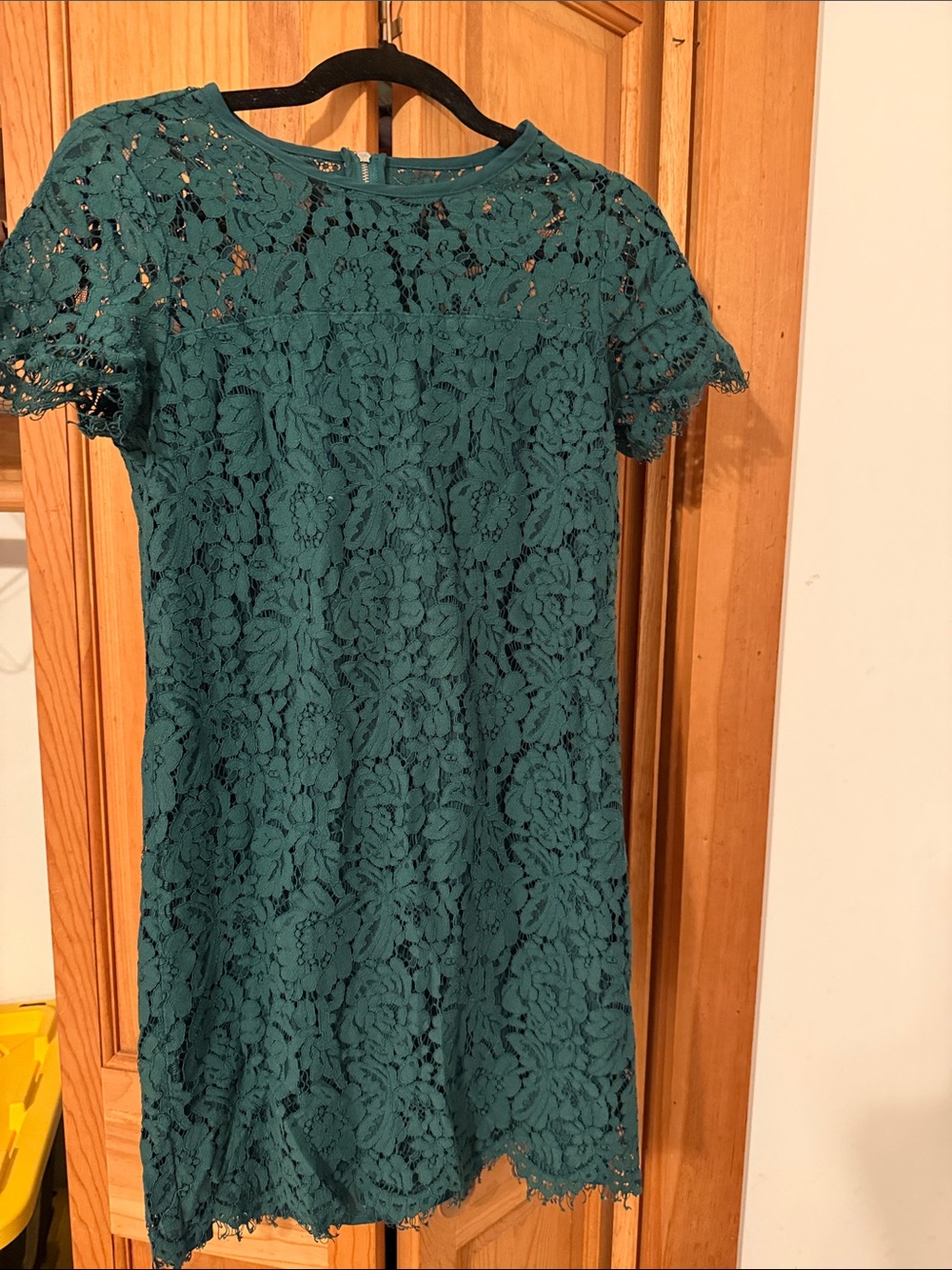 GAP Teal Floral Lace Mini Dress